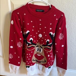 Cami Mia Red Reindeer Holiday Sweater